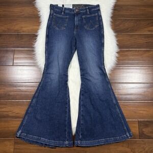 Wrangler Women's Size 29 X 32 Retro High‎ Rise Flare Denim Jeans